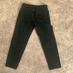 Zara Mom Jean in Washed Black Denim